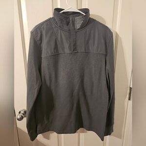Banana Republic Men's Gray 1/4 Zip Sweater Pull Over Shirt Size L